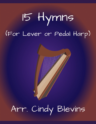 Book cover for 15 Hymns, for Lever or Pedal Harp