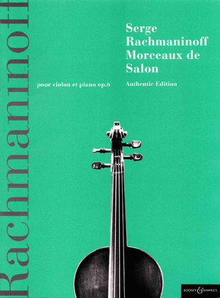 Book cover for Morceaux de Salon, Op. 6