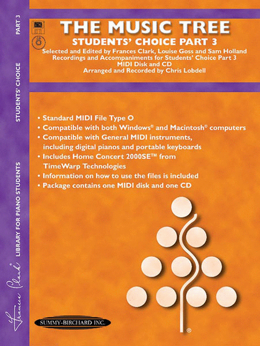 The Music Tree - Part 3 (Student's Choice MIDI Disk and CD-ROM)