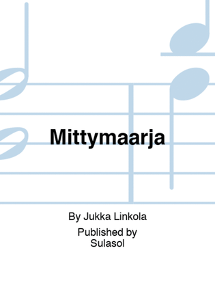 Book cover for Mittymaarja