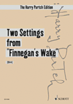 Book cover for Partch H Settings From Finnegans Wake2