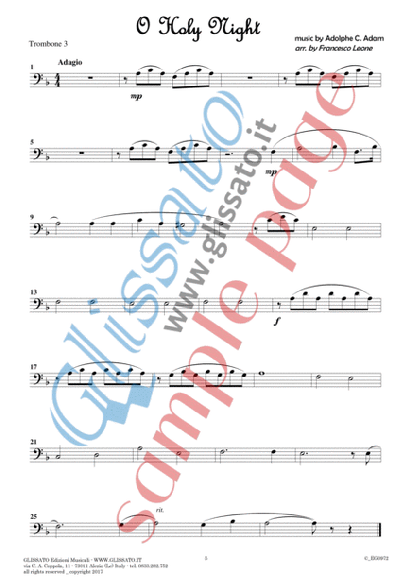 10 Easy Christmas Tunes - Trombone/Euphonium Quartet (set of parts) image number null