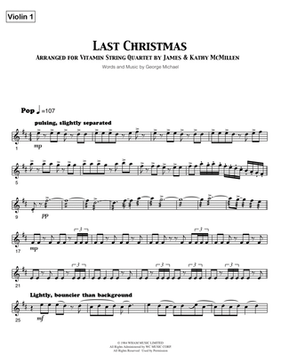 Book cover for Last Christmas - Violin 1
