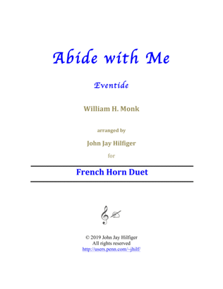 Abide with Me for French Horn Duet