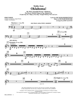 Book cover for Oklahoma! (Medley) (arr. John Leavitt) - Percussion