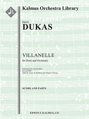 Villanelle for Horn and Orchestra