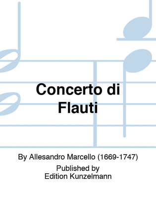Book cover for Concerto di flauti