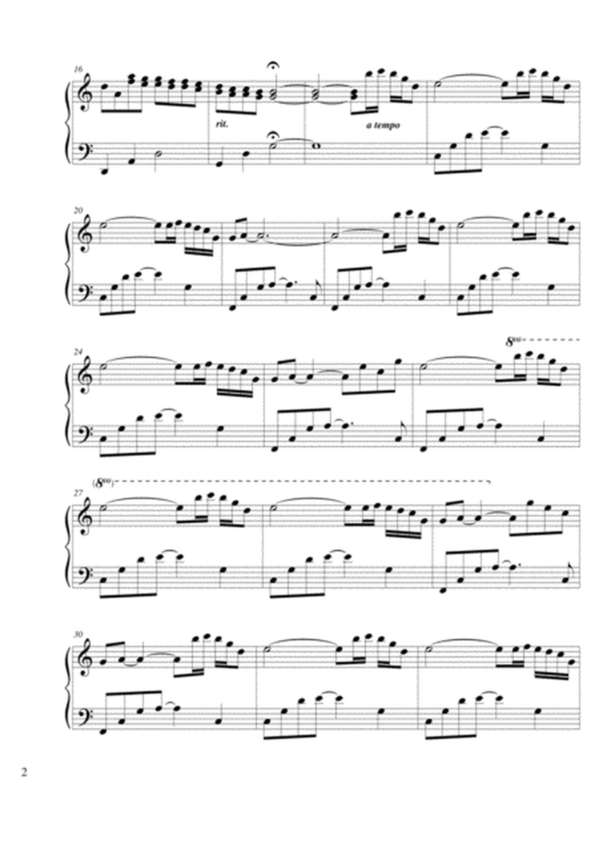 Fade to Blue by Anne Trenning (sheet music for piano) image number null