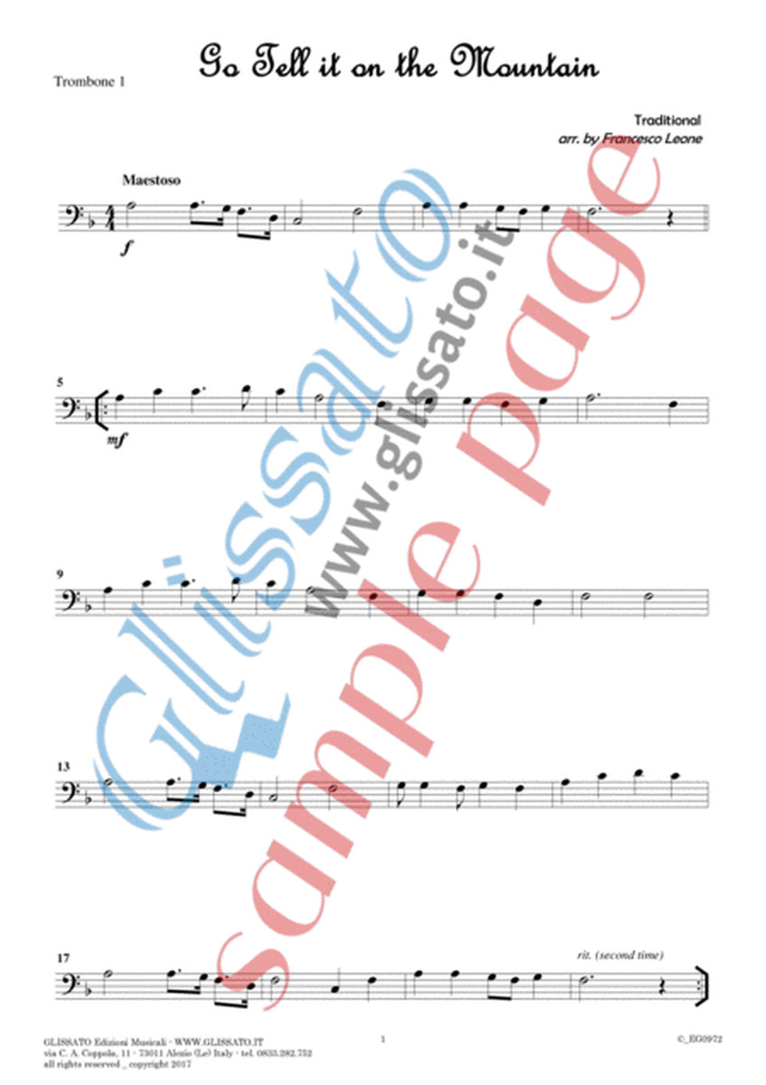 10 Easy Christmas Tunes - Trombone/Euphonium Quartet (set of parts) image number null