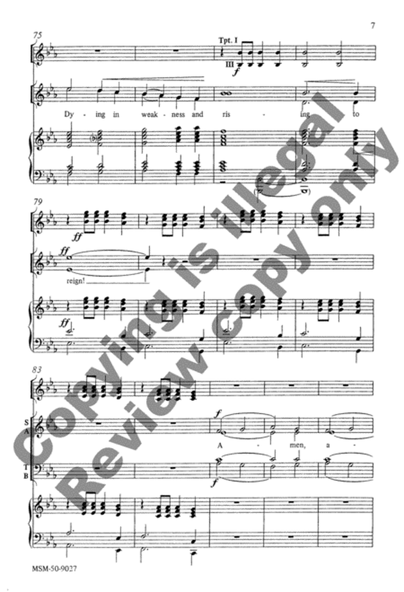 Blessing and Honor (Choral Score)