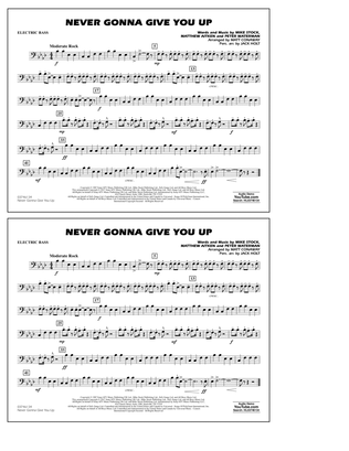 Book cover for Never Gonna Give You Up - Electric Bass