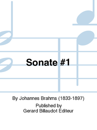 Book cover for Sonate No. 1