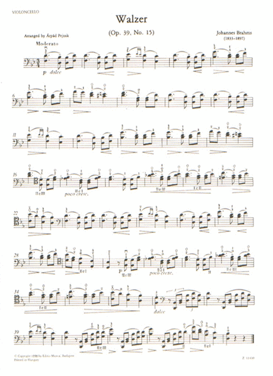 Walzer op. 39, No.15