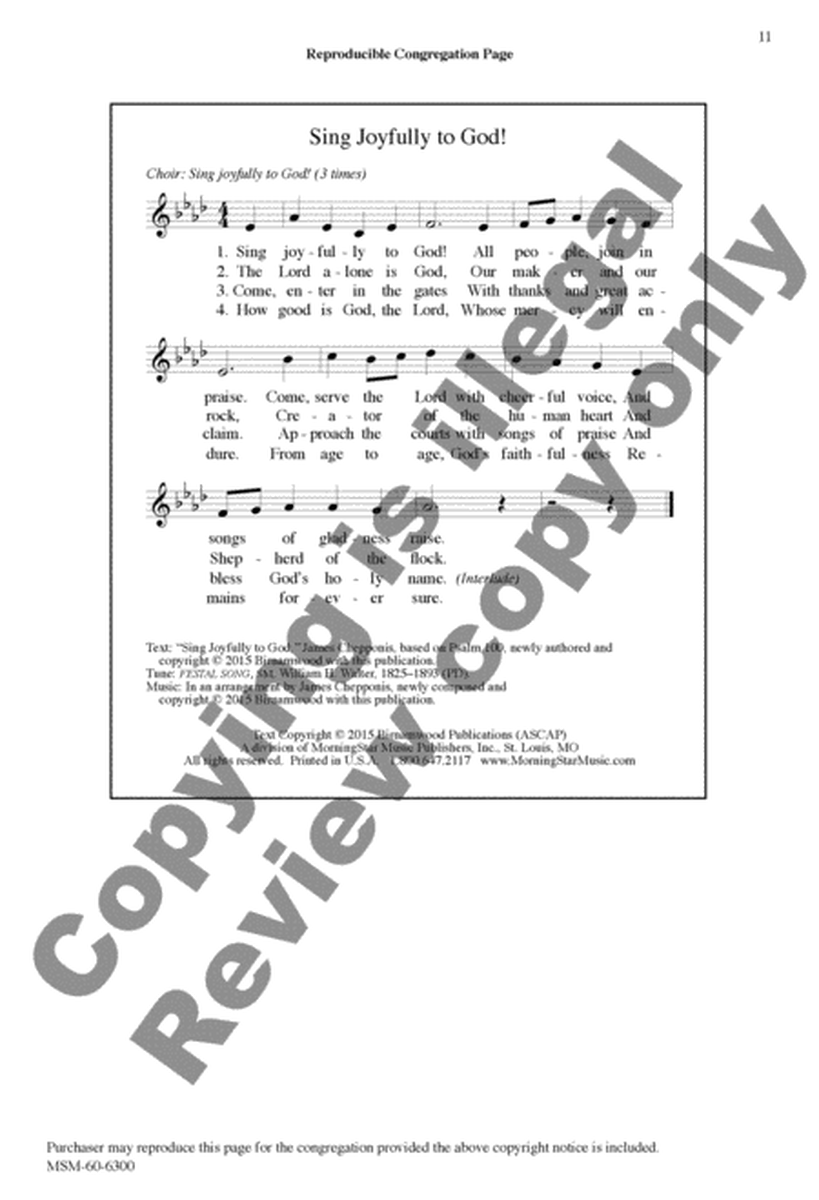 Sing Joyfully to God!/Go Forth into the World! (Choral Score) image number null