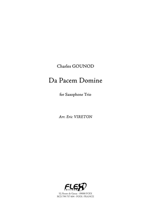 Book cover for Da Pacem Domine