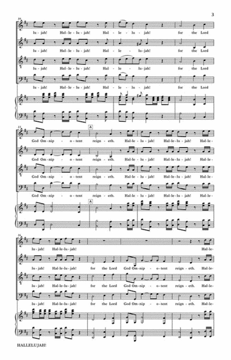 Hallelujah Chorus (from The Messiah) by George Frideric Handel Choir - Sheet Music