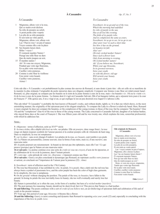 Op. 37, No. 5: À Cassandre from Songs of Gouvy, V1 (Downloadable)