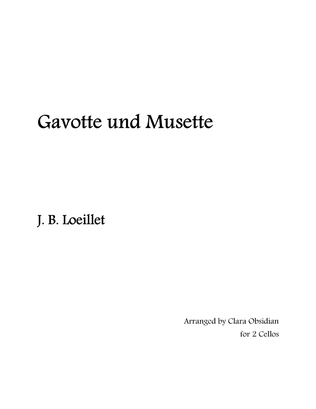 Book cover for J. B. Loeillet: Gavotte und Musette (For 2 Cellos)