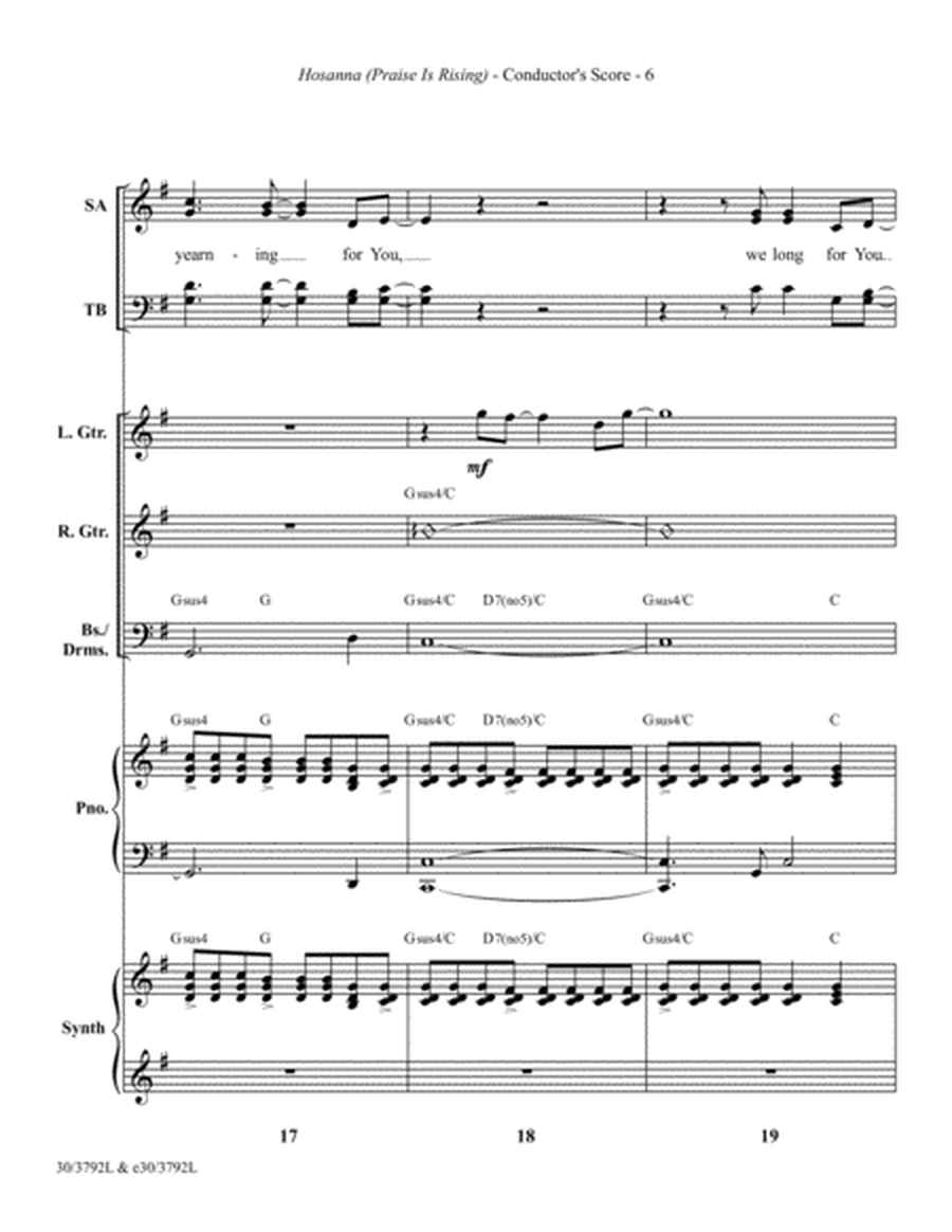 Hosanna - Rhythm Score and Parts