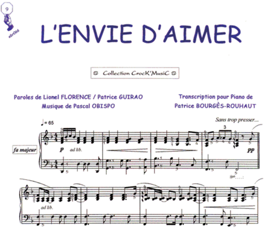 L'envie d'aimer (Collection CrocK'MusiC) image number null