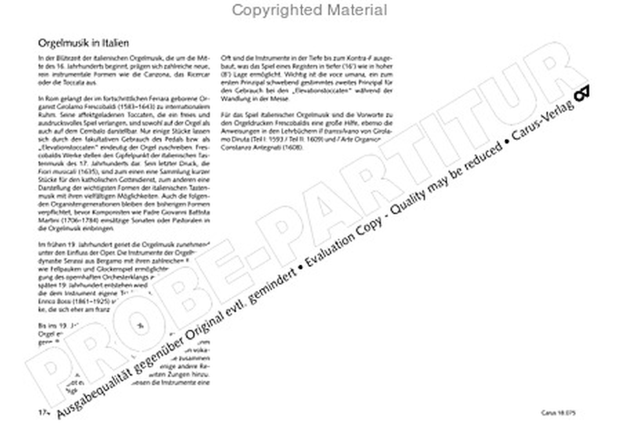 Freiburger Orgelbuch: Stammteil