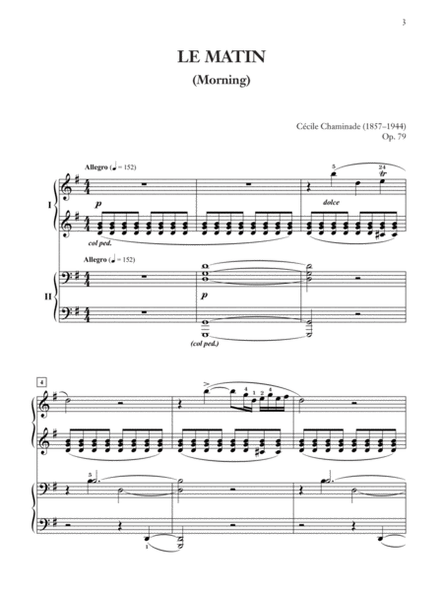 Le Matin and Le Soir (Morning and Evening), Op. 79a