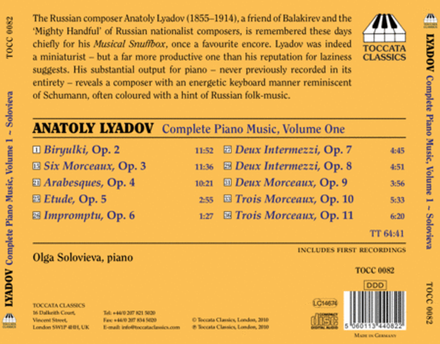 Volume 1: Complete Piano Music