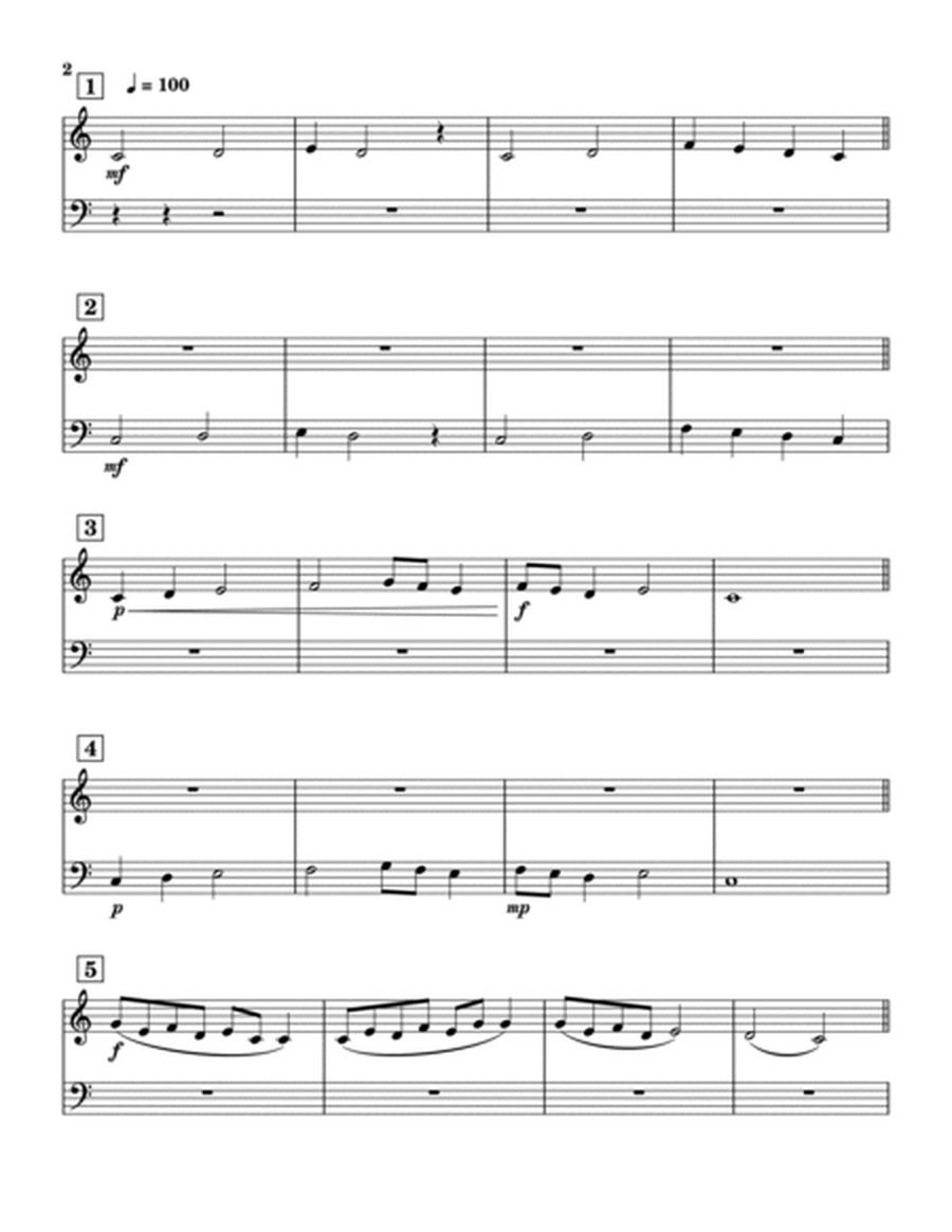 easy 35 Sight Reading Melodies for piano image number null