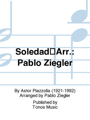 Book cover for SoledadArr.: Pablo Ziegler
