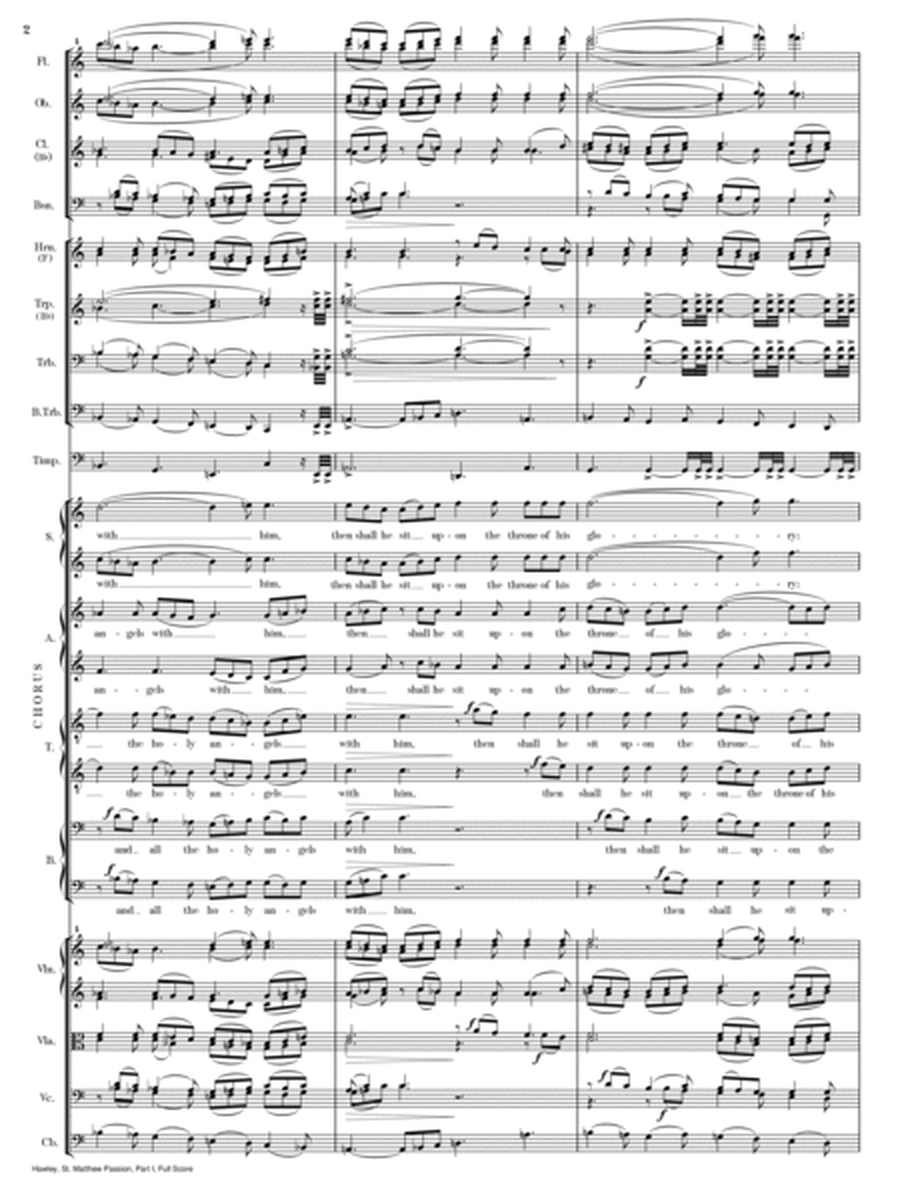 St. Matthew Passion, Part I (Full Score) - Score Only image number null