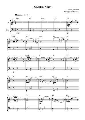 Serenade | Ständchen | Schubert | clarinet and bassoon duet | chords