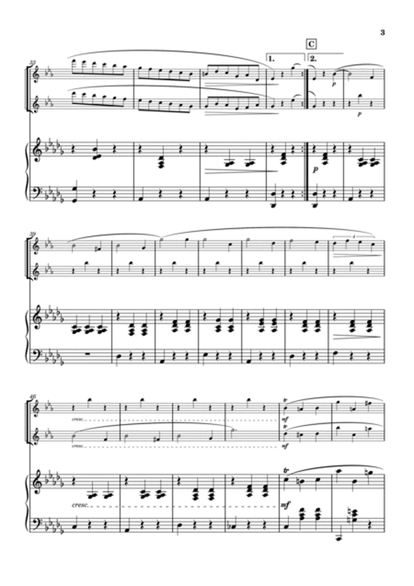 "Valse op.64-1" (Desdur) Piano trio/ soprano sax duo (1ver.) image number null