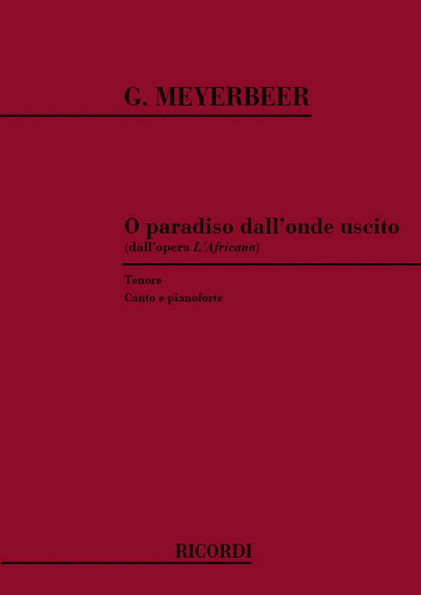 L'Africana: O Paradiso Dall'Onde Uscito
