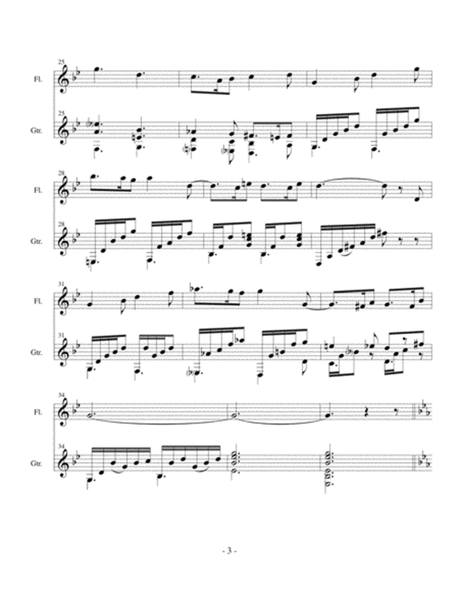 Sicilienne (Gabriel Faure) arr. for flute (or oboe or violin)and classical guitar