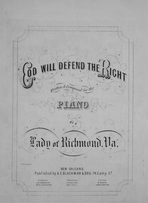 Book cover for God Will Defend the Right