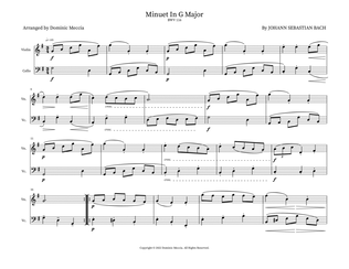 Book cover for Minuet In G Major