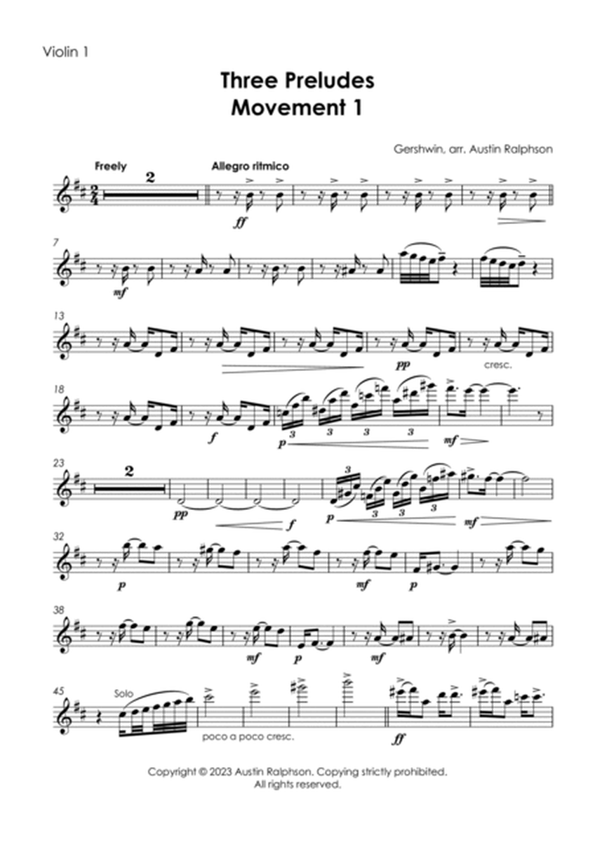 Gershwin's Three Piano Preludes - string quartet