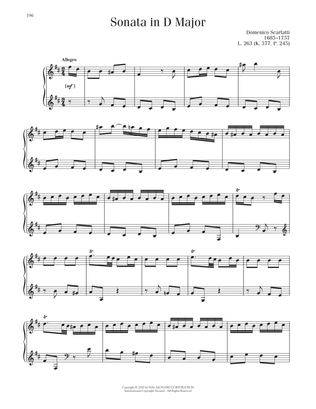 Book cover for Sonata In D Major, K. 377