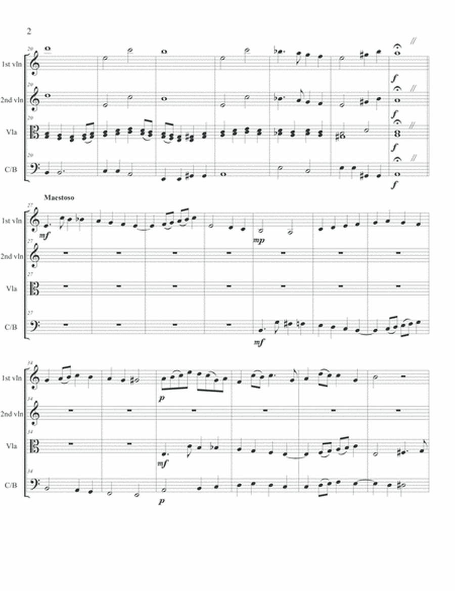 Air and Short Fugue For String Orchestra image number null