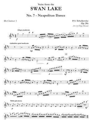 "Neapolitan Dance" from Swan Lake Suite for Clarinet Quartet