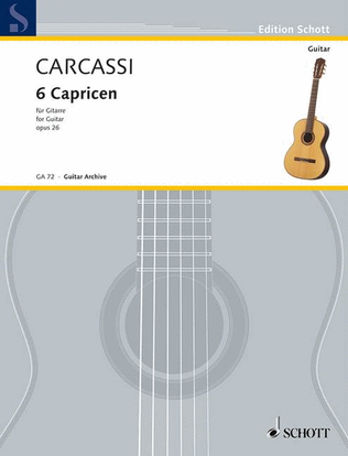 Book cover for Six Caprices, Op. 26