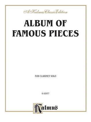 Book cover for Album of Famous Pieces for Clarinet