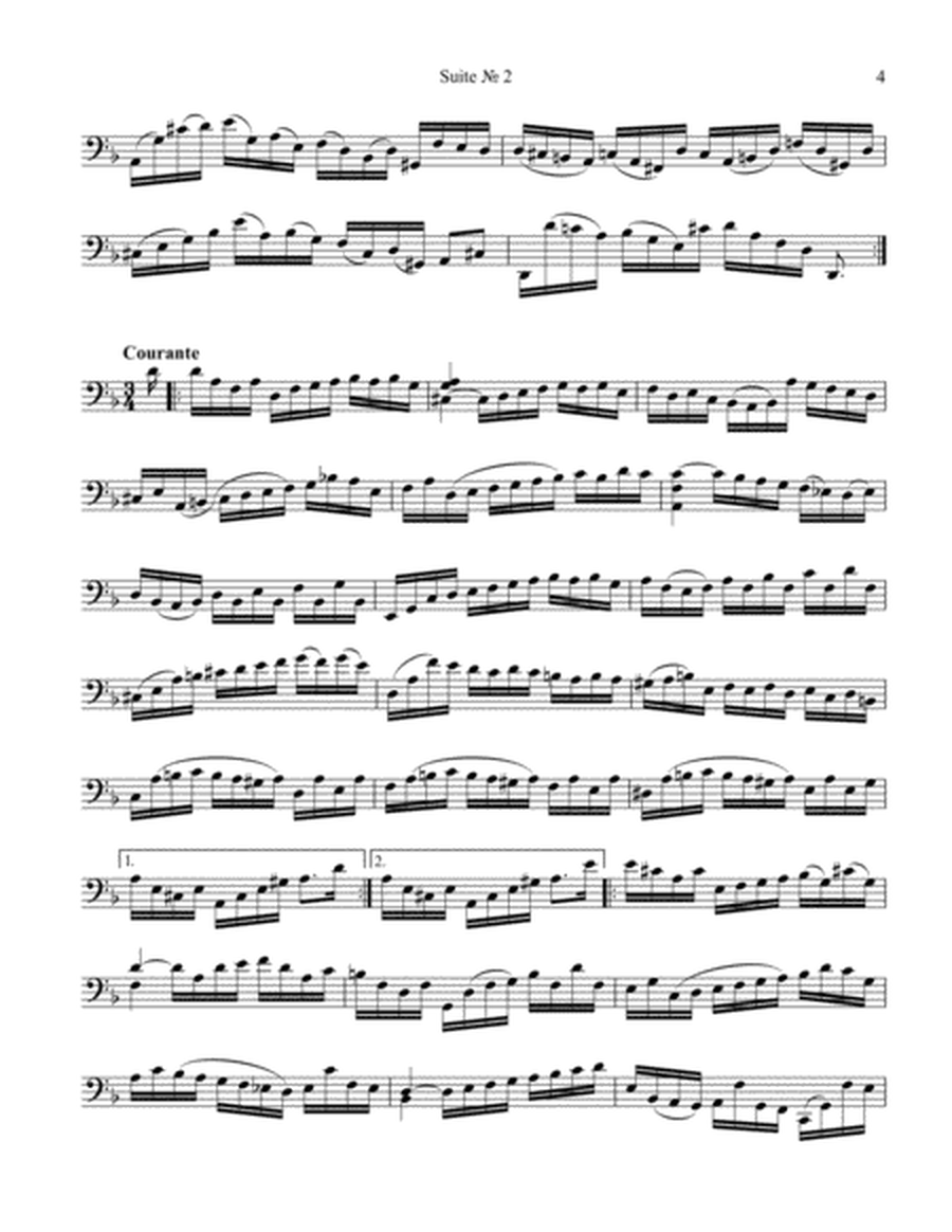 Suite No. 2, BWV 1008 for cello solo (urtext edition)