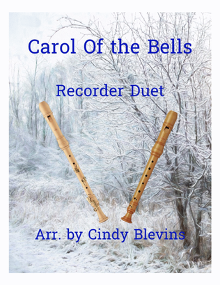 Book cover for Carol of the Bells, Recorder Duet