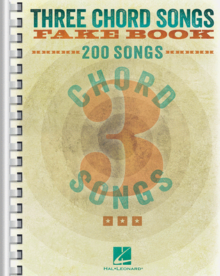 Book cover for Three Chord Songs Fake Book