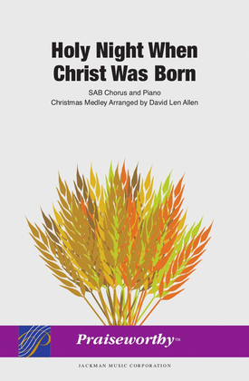 Book cover for Holy Night When Christ Was Born - SAB