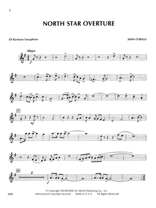 Book cover for North Star Overture: E-flat Baritone Saxophone