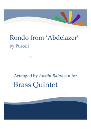 Book cover for Rondo from The Abdelazer Suite - brass quintet