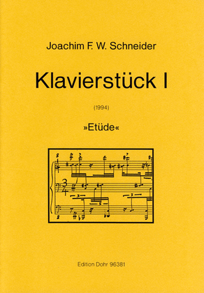 Klavierstück I "Etüde" (1994)