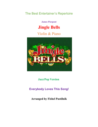 Book cover for Piano Background for "Jingle Bells"-Violin and Piano